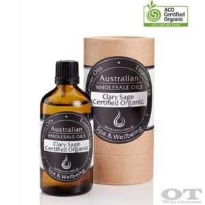 Clary Sage Essential Oil Certified Organic 100ml