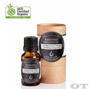 Cedarwood Essential Oil (Atlas) Certified Organic 15ml