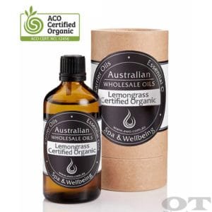 Lemongrass Essential Oil Certified Organic 100ml