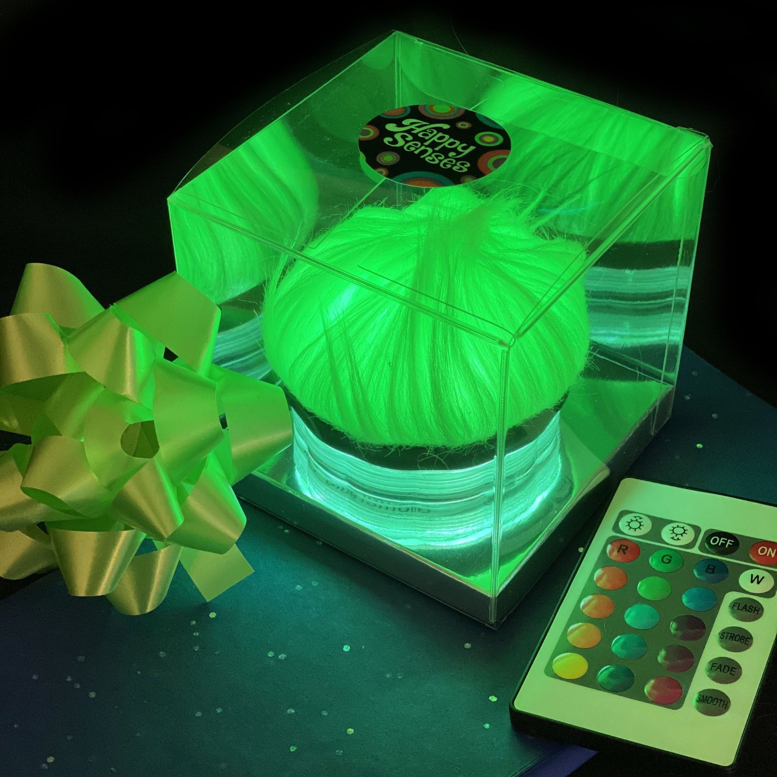 Kids Furry Green Night Light calming sleep mood lamp OTWAREHOUSE