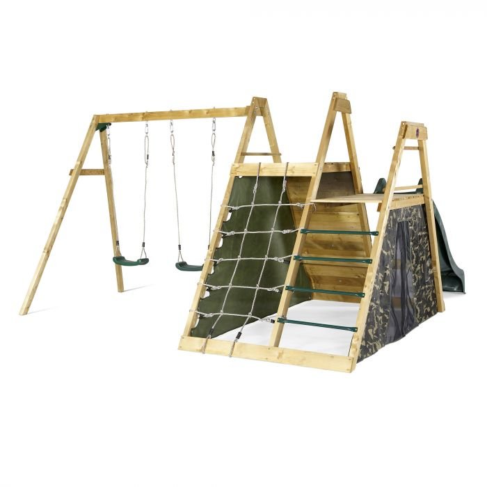 swings slides pyramid climbing frame
