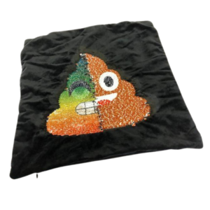 hows your day going - sequin weighted cushion - 3kg