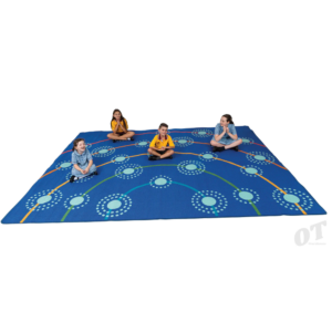 school furniture campfire rug