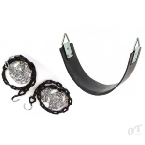 Slash Proof Strap Seat With Black Heavy Duty Plastic Coated Chains