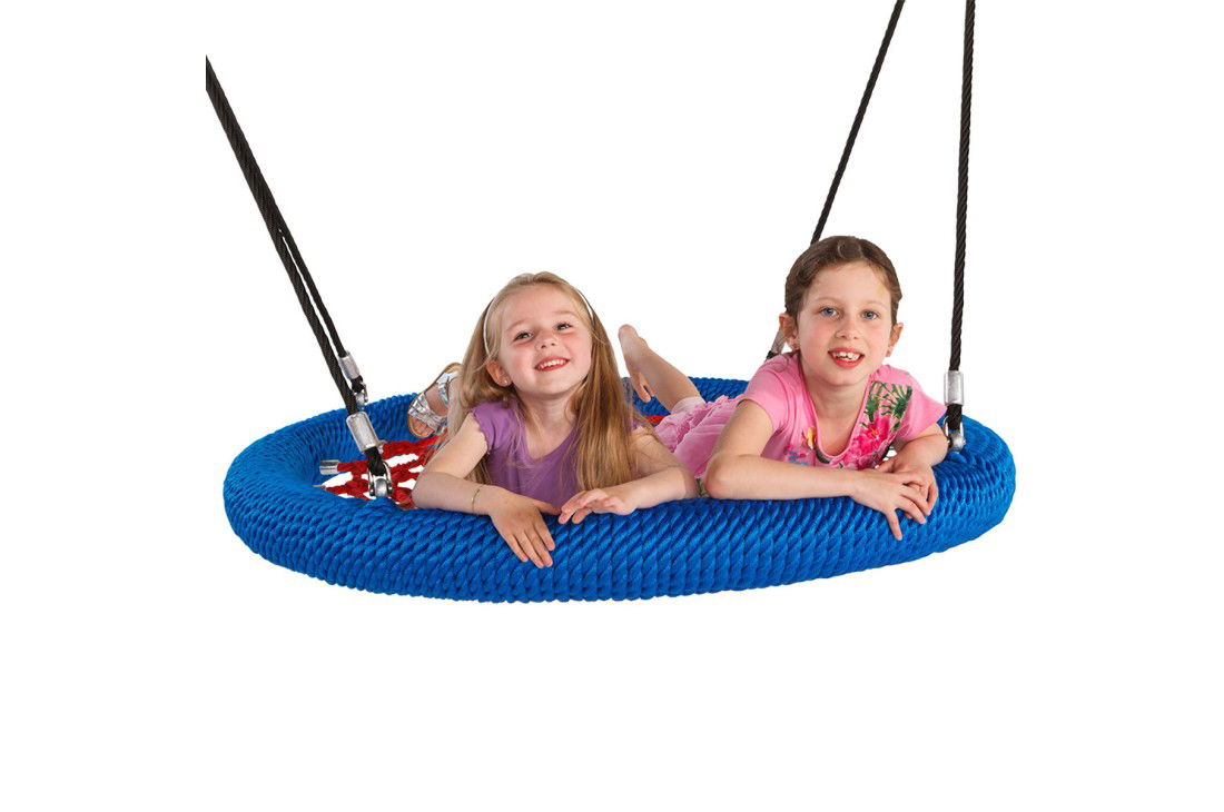 birds nest red blue black