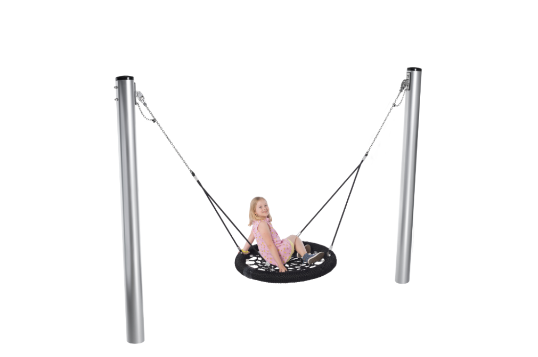 birds nest swing pole and nest
