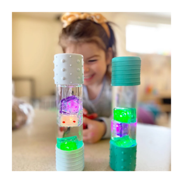 sensory play light up cube