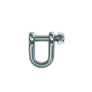 stainless steel d-shackle 18mm x 12mm