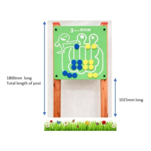 1.8m outdoor commercial sensory play panel three in a row