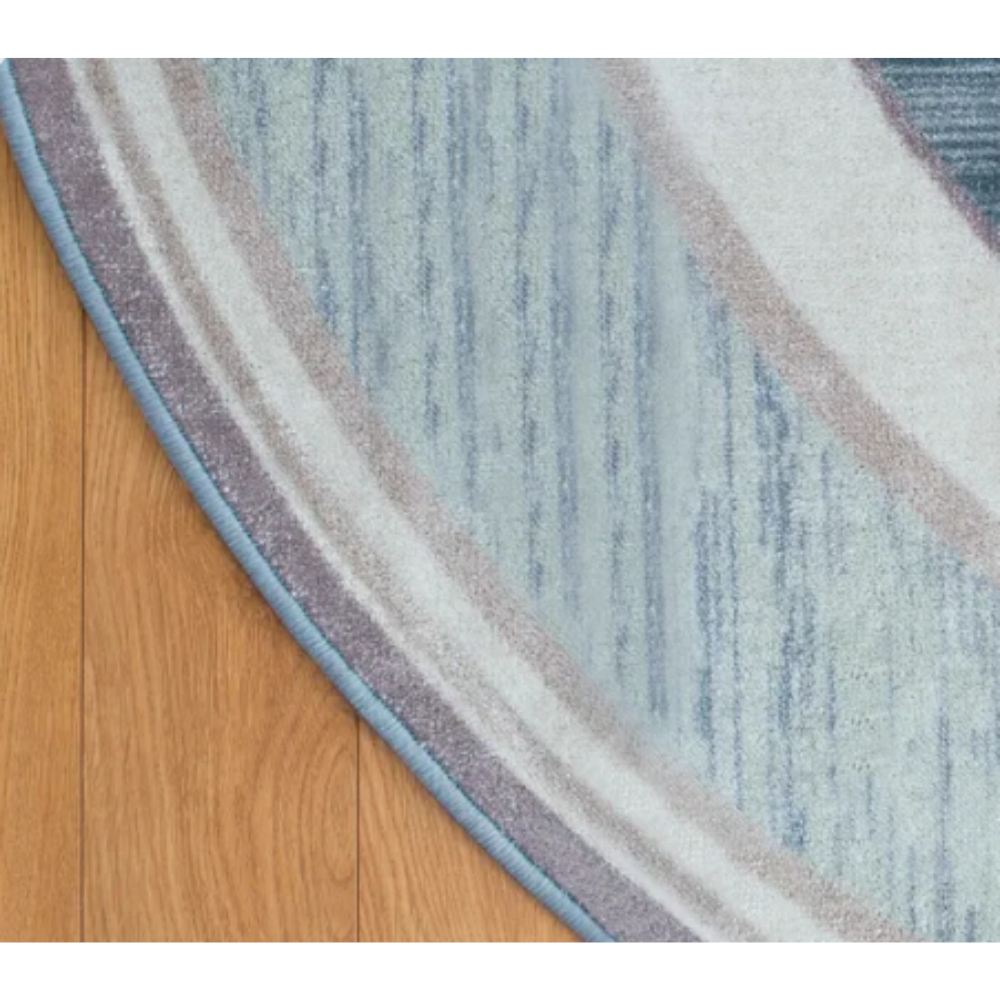 Blue Oval Rug