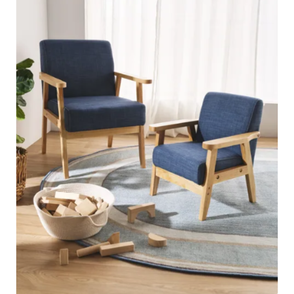 Blue Oval Rug - classroom furniture