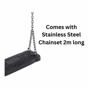 Rubber Swing Seat Medium ‘Curve’ - with chainset 2m long