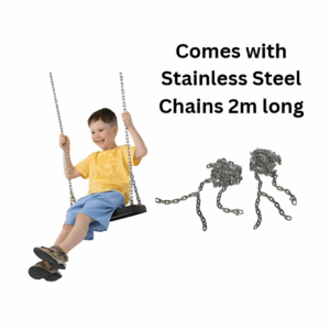 ‘PURE’ Rubber Swing Seat With 6mm Stainless Steel Chains 2m Long