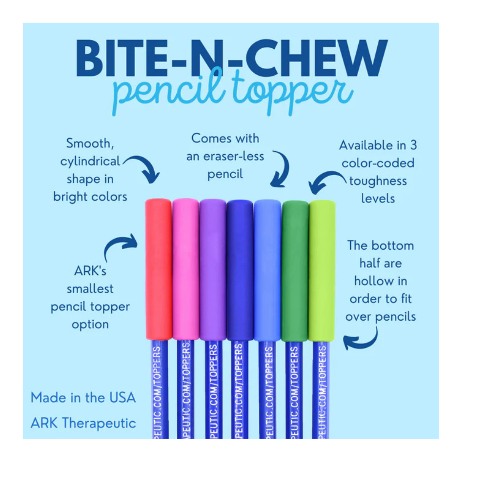 Bite n chew pencil topper