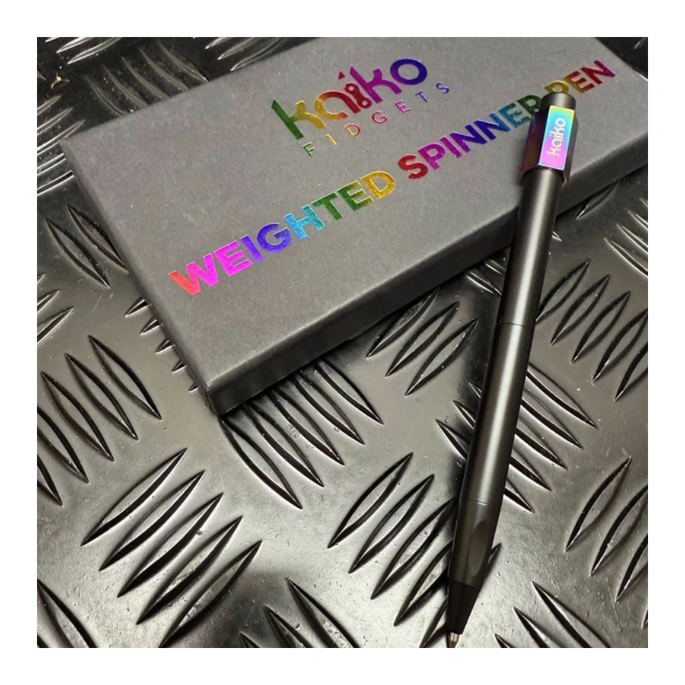OIL SLICK Weighted Spinner Pen with 4 refills - Ultimate Desk Tool - Image 2