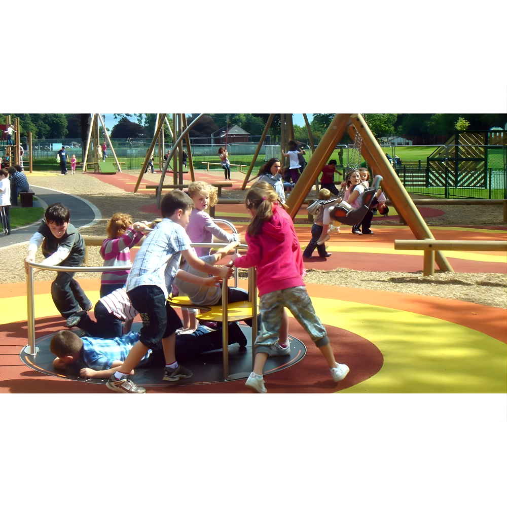 Inclusive Playground Carousel - Wheelchair Merry Go Round - Commercial Playground - dia 2.1m - Image 2