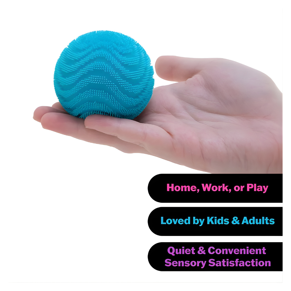 Wonder Waves Fuzz Ball Squishy - Nee Doh - Textured with Varied Tactile Sensory Input 2